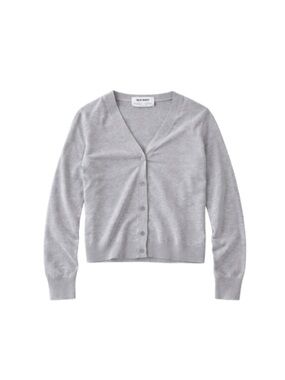 Old Navy Light Gray V-Neck Button Cardigan
